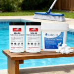 20-pound Pool Cleaning Value Kit - 10 pounds of chlorine tablets + 2 5-pound chlorine powder packets, with a 3-inch fast-acting and long-lasting cleaning effect. - Image 3