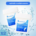 2 Pack Chlorine Tablets 10LB 3 Inch - Stabilized Pool Maintenance for Long Lasting Algae Control & Crystal Clear Water (20LB Total Value Bundle)