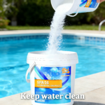 【Pool & Bathroom Cleaning Helper】5.5lbPool Chlorine Powder, Fast-Acting Swimming Pool Shock Treatment & Sanitizer, Keeps Water Crystal Clear – Ideal for Inground & Above Ground Pools - Image 4