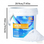 【Pool & Bathroom Cleaning Helper】5.5lbPool Chlorine Powder, Fast-Acting Swimming Pool Shock Treatment & Sanitizer, Keeps Water Crystal Clear – Ideal for Inground & Above Ground Pools - Image 2