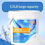 10-Pack 5.5 lb Pool Chlorine Powder-55 LB Total- Fast-Acting Swimming Pool Shock Treatment & Sanitizer, Keeps Water Crystal Clear - Ideal for Inground & Above Ground Pools - Image 2