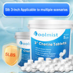 Poolmist|5packs-5lb 3-Inch Chlorine Tablets Chlorine Tablets|Total 25 pounds |For Pool/Spa/Fish Pool | Long Lasting Slow Release | Fast Acting - Image 6