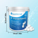 Poolmist|5packs-5lb 3-Inch Chlorine Tablets Chlorine Tablets|Total 25 pounds |For Pool/Spa/Fish Pool | Long Lasting Slow Release | Fast Acting - Image 3