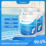 Poolmist|5packs-5lb 3-Inch Chlorine Tablets Chlorine Tablets|Total 25 pounds |For Pool/Spa/Fish Pool | Long Lasting Slow Release | Fast Acting - Image 2