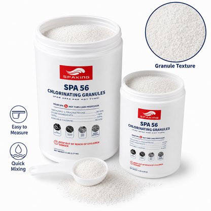 Fast-Dissolving Pool Shock Combo 23LB (1x3LB+4x5LB) | Algae Control & Clear Pool Water
