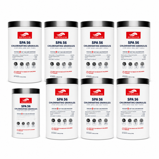 Pool Shock Chlorine Powder Bulk Combo - 1x3LB + 7x5LB (38LB Total) | Fast-Dissolving, Algae Control, Crystal Clear Swimming Pool Water