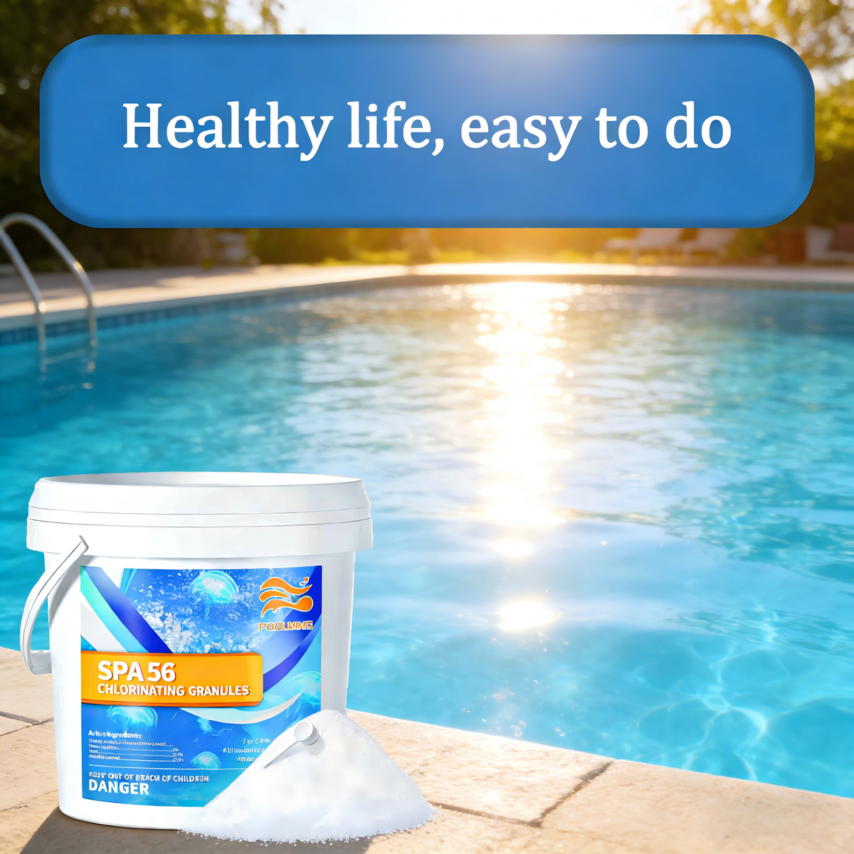 Versatile & Powerful: 5.5 LB Instant Chlorine Powder | Multi-Surface Water Sanitizer with Rapid, Long-Lasting Action for On-the-Go Use