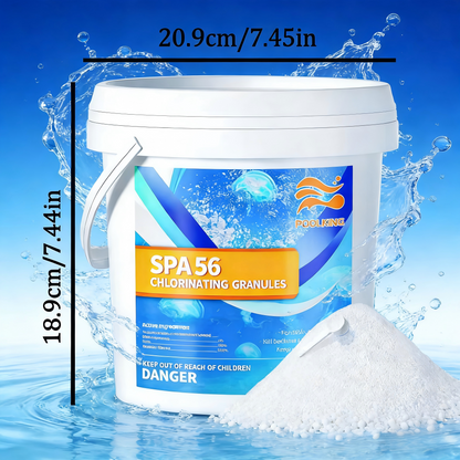 Versatile & Powerful: 5.5 LB Instant Chlorine Powder | Multi-Surface Water Sanitizer with Rapid, Long-Lasting Action for On-the-Go Use