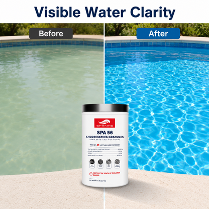 5LB Instant Chlorine Granules - Multi-Purpose Water Sanitizer for Pools, Spas & Fishponds | Fast-Acting, Long-Lasting Disinfectant