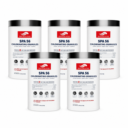 25LB Total Value: 5-Pack (5 lb Bags) of Fast-Acting Pool Chlorine Powder | Powerful Shock & Sanitizer Formula for Sparkling Clear Water in Inground & Above Ground Pools