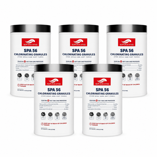 25LB Total Value: 5-Pack (5 lb Bags) of Fast-Acting Pool Chlorine Powder | Powerful Shock & Sanitizer Formula for Sparkling Clear Water in Inground & Above Ground Pools