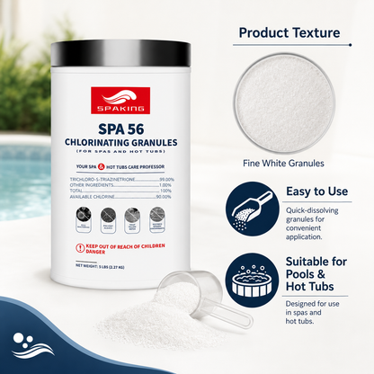 50 LB (10-Pack) Pool Chlorine Shock Powder - Fast-Dissolving, Quick Clean & Algae Removal