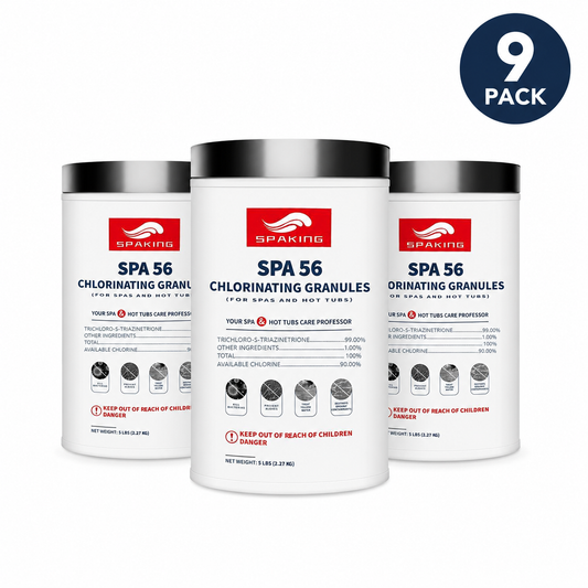 45lbs Total Value: 9-Pack Industry-Strength Chlorine Powder (5lb Bags) | Ultimate Season Supply for Fast-Acting Pool Shock & Crystal Clear Sanitation in Inground/Above Ground Pools