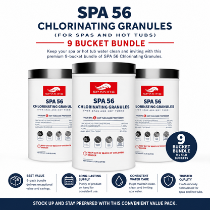 45lbs Total Value: 9-Pack Industry-Strength Chlorine Powder (5lb Bags) | Ultimate Season Supply for Fast-Acting Pool Shock & Crystal Clear Sanitation in Inground/Above Ground Pools