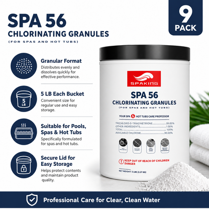 45lbs Total Value: 9-Pack Industry-Strength Chlorine Powder (5lb Bags) | Ultimate Season Supply for Fast-Acting Pool Shock & Crystal Clear Sanitation in Inground/Above Ground Pools