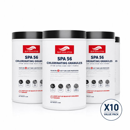 The Ultimate Bulk Bundle: 30LB Total of Fast-Acting Chlorine Granules (10-Pack) | Your Complete Solution for Sparkling Water, Algae Prevention & Effortless Pool Care