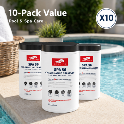 The Ultimate Bulk Bundle: 30LB Total of Fast-Acting Chlorine Granules (10-Pack) | Your Complete Solution for Sparkling Water, Algae Prevention & Effortless Pool Care