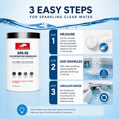 9-Pack Pool Chlorine Powder (3 lbs Per Bucket) | Fast-Acting Pool Shock Sanitizer | Keeps Water Crystal Clear | Summer Essentials & Pool Must-Haves | Inground & Above Ground Pools