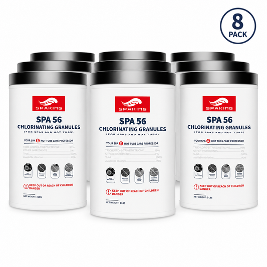 8-Pack Pool Chlorine Powder (3 lbs Per Bucket) | Fast-Acting Pool Shock Sanitizer | Keeps Water Crystal Clear | Summer Essentials & Pool Must-Haves | Inground & Above Ground Pools