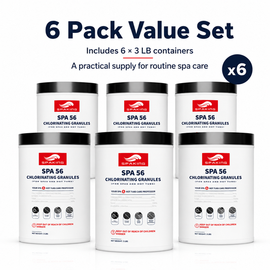 6-Pack 3lb Pool Chlorine Shock Powder | Fast-Acting Sanitizer for All Pools | Keep Water Crystal Clear | Summer Pool Must-Haves