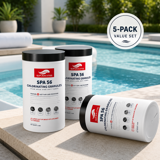 5-Pack 3LB Pool Shock Chlorine Powder (15LB Total) | Fast-Dissolving | Algae Control & Crystal Clear Pool Water | Value Bundle