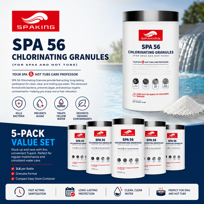 5-Pack 3LB Pool Shock Chlorine Powder (15LB Total) | Fast-Dissolving | Algae Control & Crystal Clear Pool Water | Value Bundle