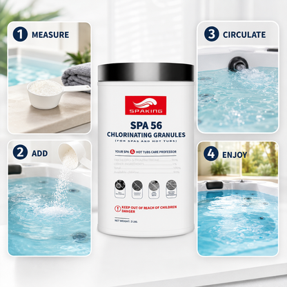 3LB Instant Chlorine Granules | Multi-Purpose Water Sanitizer for Pools, Spas & Fish Ponds | Fast-Acting & Long-Lasting Disinfectant