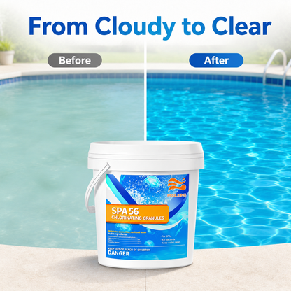 12-Pack Pool Chlorine Powder (3.5 lbs Per Bag) | Fast-Acting Shock Sanitizer | Clears Cloudy Water Fast | EPA-Registered | Inground & Above Ground Pools