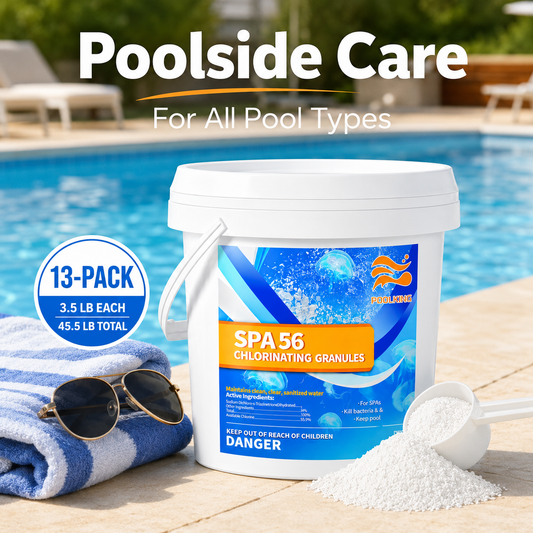 13-Pack Pool Chlorine Powder (3.5 lbs Per Bag) | Fast-Acting Shock Treatment & Sanitizer | Crystal Clear Pool Water | For Inground & Above Ground Pools