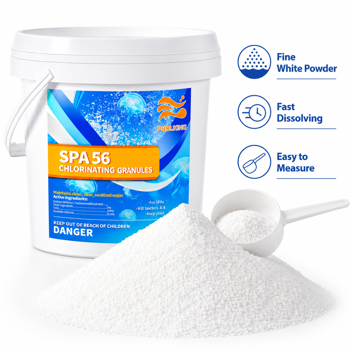 13-Pack Pool Chlorine Powder (3.5 lbs Per Bag) | Fast-Acting Shock Treatment & Sanitizer | Crystal Clear Pool Water | For Inground & Above Ground Pools