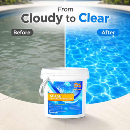 7-Pack Pool Chlorine Powder (3.5 lbs Per Bag) | Fast-Acting Pool Shock Sanitizer | Clears Cloudy Water & Controls Algae | For Inground & Above Ground Pools