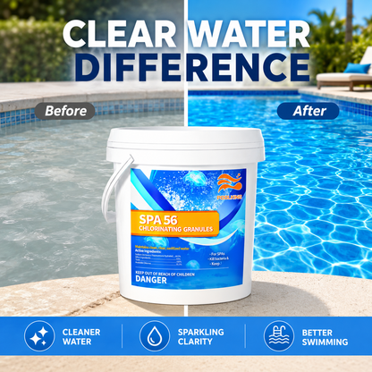 6-Pack Pool Chlorine Powder (3.5 lbs Per Bag) | Fast-Acting Pool Shock Sanitizer | Keeps Pool Water Crystal Clear | Inground & Above Ground Pools