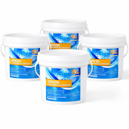 Bulk Pool Shock Chlorine Powder – 4 Pack x 3.5LB (14LB Total), Fast-Dissolving Sanitizer & Water Clarifier for Quick Clean, Algae Control in Pools & Spas
