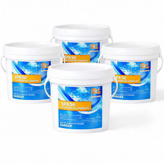 Bulk Pool Shock Chlorine Powder – 4 Pack x 3.5LB (14LB Total), Fast-Dissolving Sanitizer & Water Clarifier for Quick Clean, Algae Control in Pools & Spas