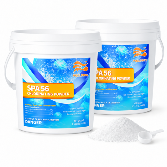 2-Bucket Instant Chlorine Pellets Value Pack (3.5 lbs Per Bucket, 7 lbs Total) | EPA-Registered | Fast-Acting Pool Sanitizer | Hassle-Free Cleaning | Inground & Above Ground Pools