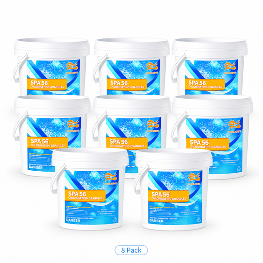 8-Pack Pool Chlorine Powder (3.5 lbs Per Bag) | Fast-Acting Shock Sanitizer | Keeps Pool Water Crystal Clear | Inground & Above Ground Pools