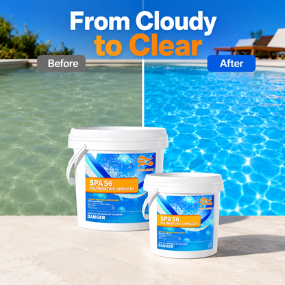 8-Pack Pool Chlorine Powder (3.5 lbs Per Bag) | Fast-Acting Shock Sanitizer | Keeps Pool Water Crystal Clear | Inground & Above Ground Pools