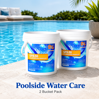 11LB Total Quick-Clean Bundle: 2-Pack Fast-Acting Chlorine Powder (5.5 lb) | Shock, Sanitize & Clarify for Sparkling Water in Inground & Above Ground Pools