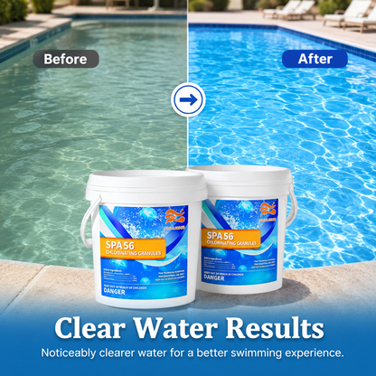 11LB Total Quick-Clean Bundle: 2-Pack Fast-Acting Chlorine Powder (5.5 lb) | Shock, Sanitize & Clarify for Sparkling Water in Inground & Above Ground Pools