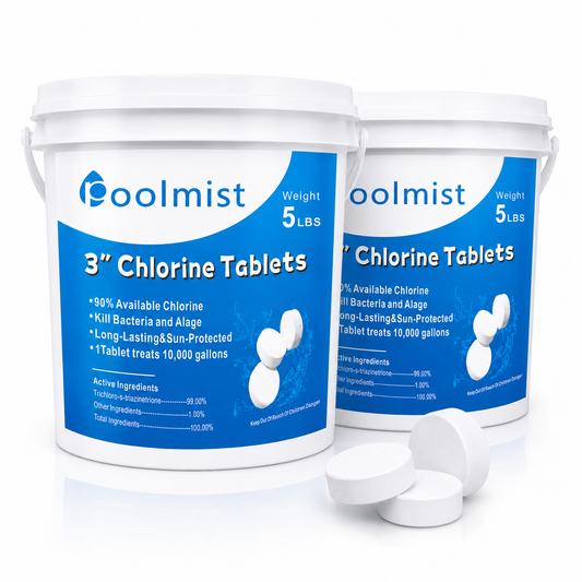 3-Inch Swimming Pool Chlorine Tablets | Fast-Acting & Long-Lasting | Durable Formula | Crystal Clear Water Quality