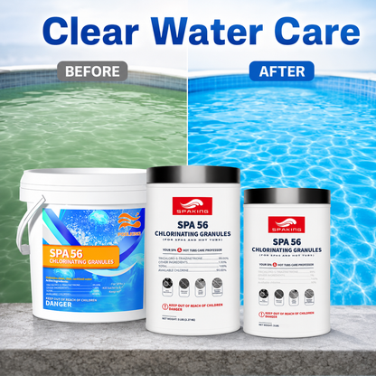 [Value Sterilization Kit] Fast-Dissolving Chlorine Powder Combo (2×3.5 lbs + 2×5 lbs + 1×3 lbs Buckets, 20 lbs Total) | Algae & Bacteria Control | Professional Pool/SPA/Fish Pond Sanitizer | Inground & Above Ground Pools