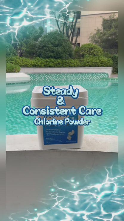 Stabilized 3-Inch Chlorine Tablets - 2 Pack (20LB Total) | Long-Lasting Pool Maintenance for Continuous Algae Control & Crystal Clear Water