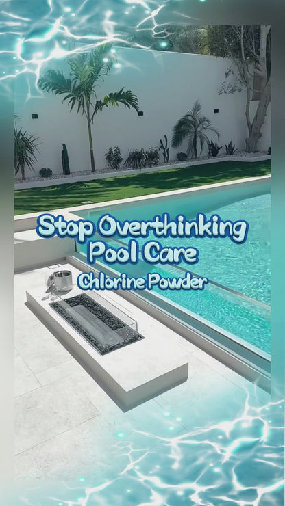 Fast-Dissolving Chlorine Powder Combo (2×3.5 lbs + 6×5 lbs + 1×3 lbs Buckets, 40 lbs Total) | Algae & Bacteria Control | Pool/SPA/Fish Pond | Inground & Above Ground Pools