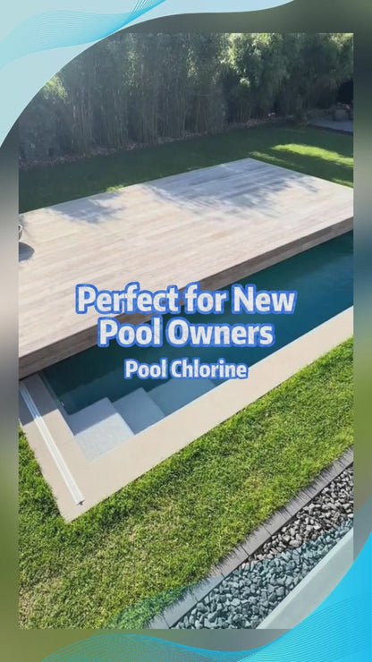 8-Pack Pool Chlorine Powder (3 lbs Per Bucket) | Fast-Acting Pool Shock Sanitizer | Keeps Water Crystal Clear | Summer Essentials & Pool Must-Haves | Inground & Above Ground Pools
